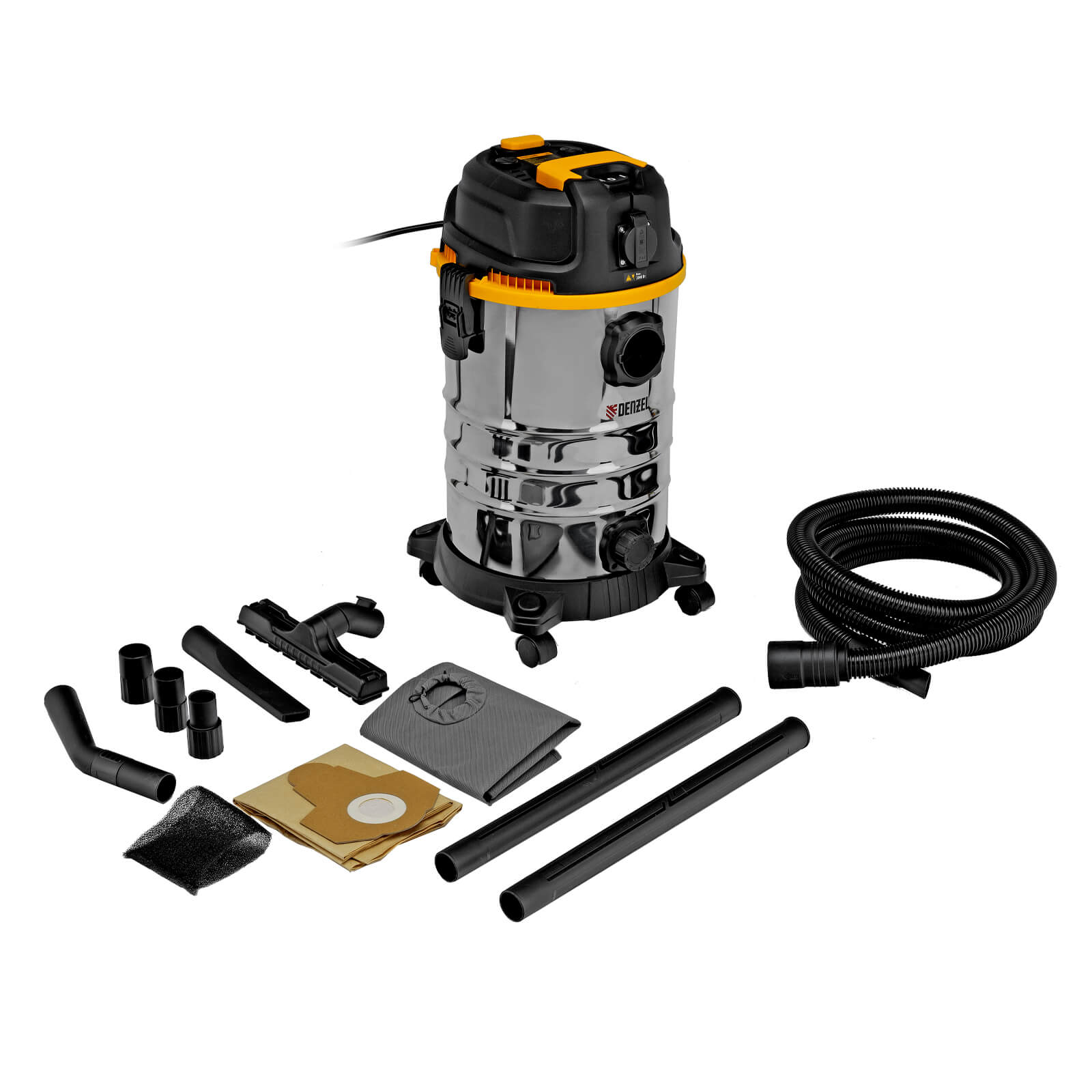 Пылесос строительный Denzel RVC30, 28203