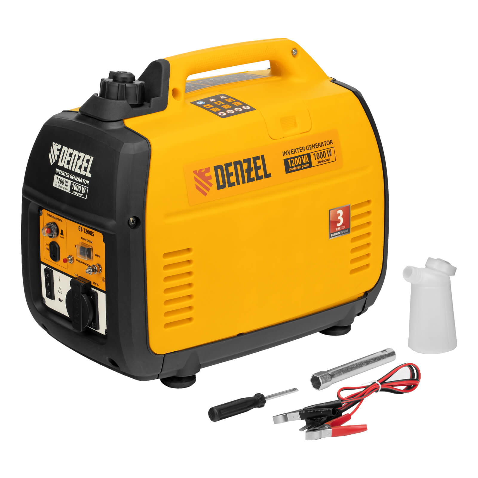 Генератор инверторный Denzel GT-1200iS, 94701