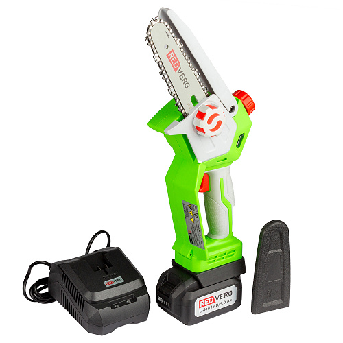 Пила-мини цепная аккумуляторная бесщеточная RedVerg RD-C18BLK/U