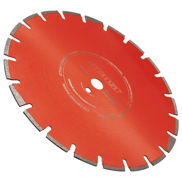 Диск алмазный GROST D350 мм (350x25,4x3,2x10) асфальт