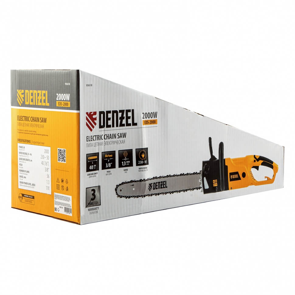 Пила цепная электрическая Denzel EDS-2000, 95618