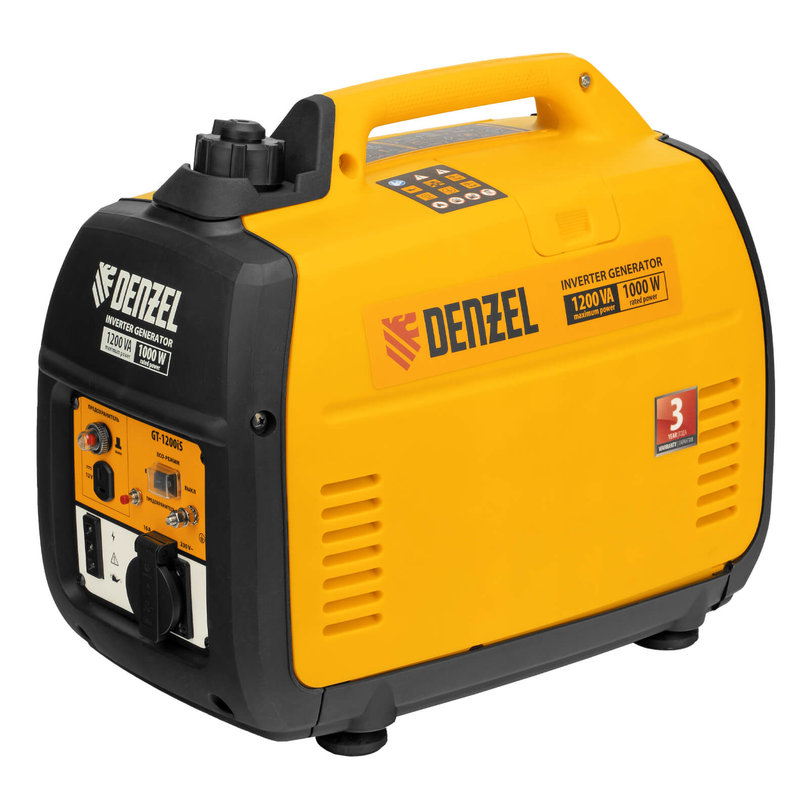 Генератор инверторный Denzel GT-1200iS, 94701