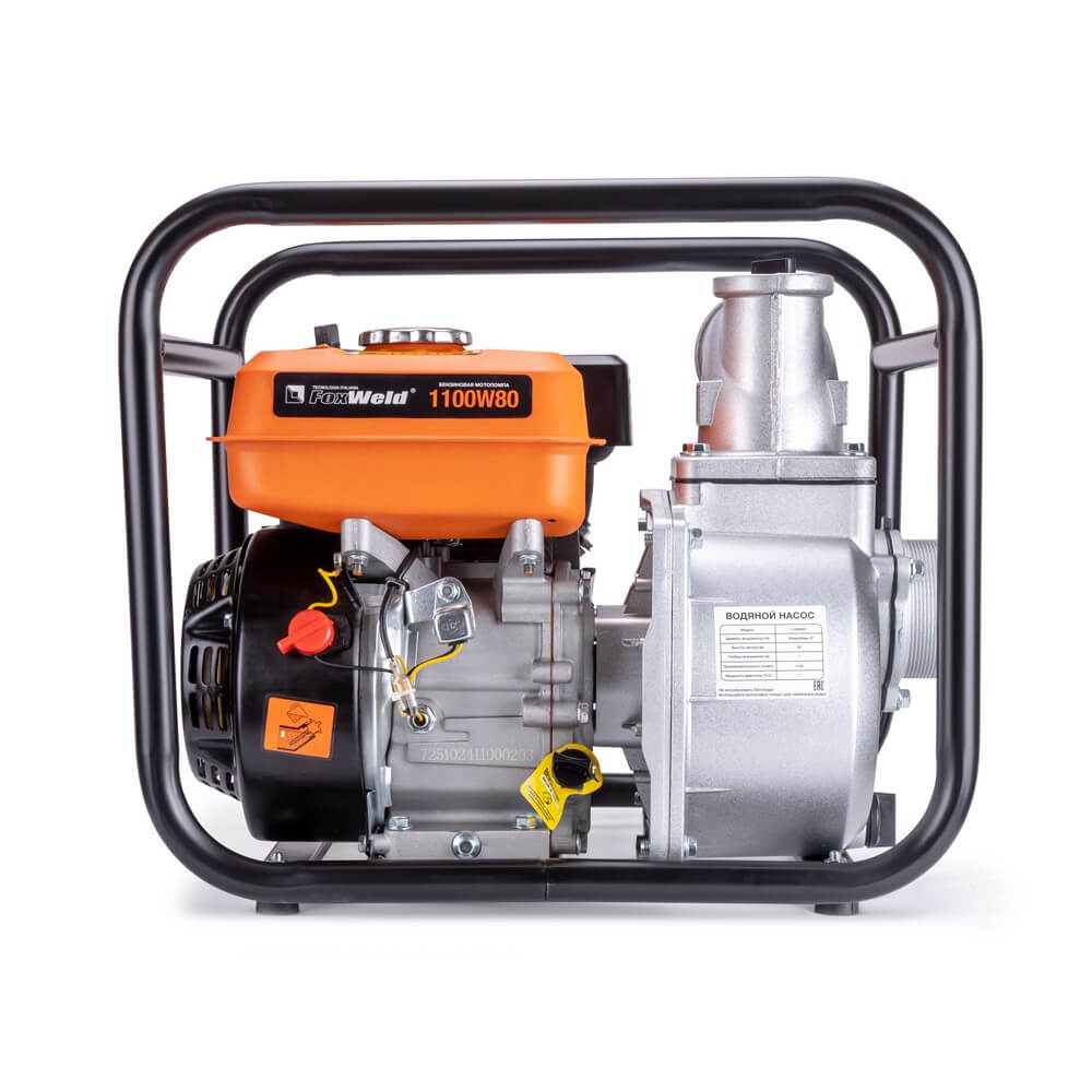 Мотопомпа для чистой воды FoxWeld 1100W80, 7251