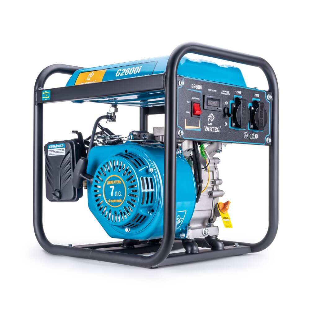 Бензиновый инверторный генератор VARTEG G2600i, 8452