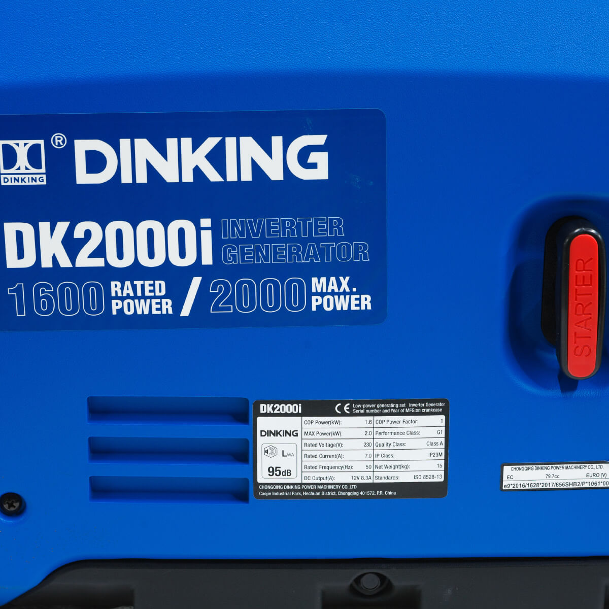 Генератор бензиновый инверторный Dinking DK2000i