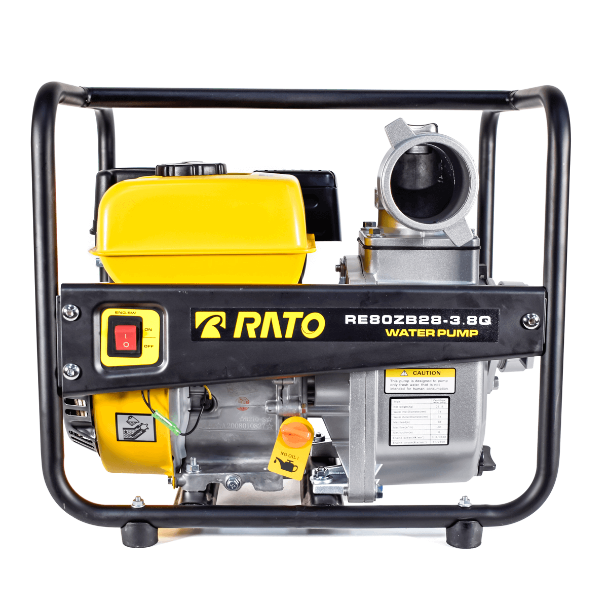 Мотопомпа для чистой воды RATO RE80ZB28