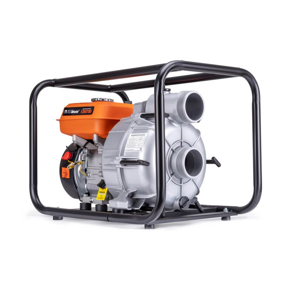 Мотопомпа для грязной воды FoxWeld 1350T80, 8637