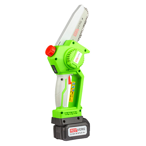 Пила-мини цепная аккумуляторная бесщеточная RedVerg RD-C18BLK/U