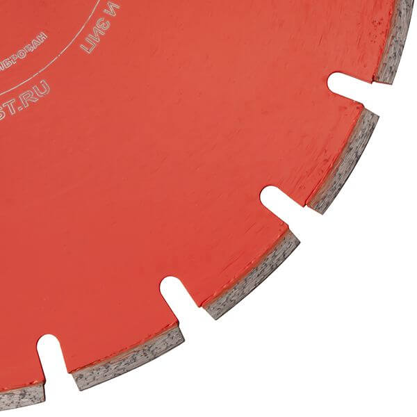 Диск алмазный GROST D350 мм (350x25,4x3,2x10) асфальт