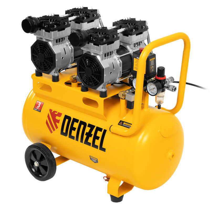 Компрессор безмасляный Denzel DLS 1500/50, 58027