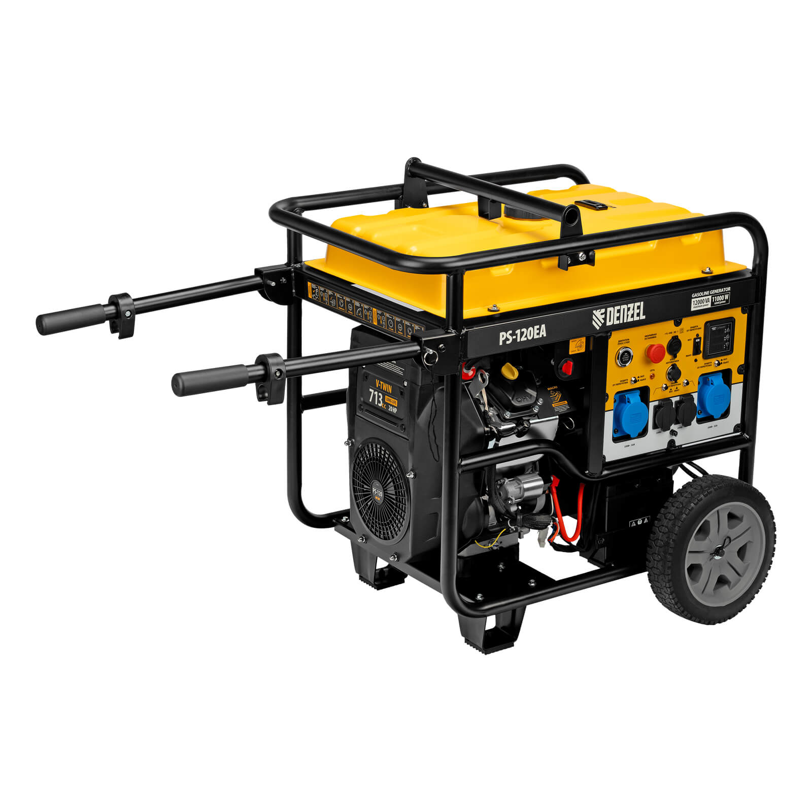 Генератор бензиновый Denzel PS-120EA, 946964