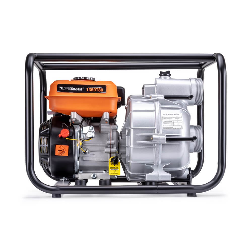 Мотопомпа для грязной воды FoxWeld 1350T80, 8637