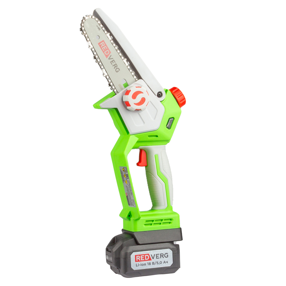 Пила-мини цепная аккумуляторная бесщеточная RedVerg RD-C18BLK/U