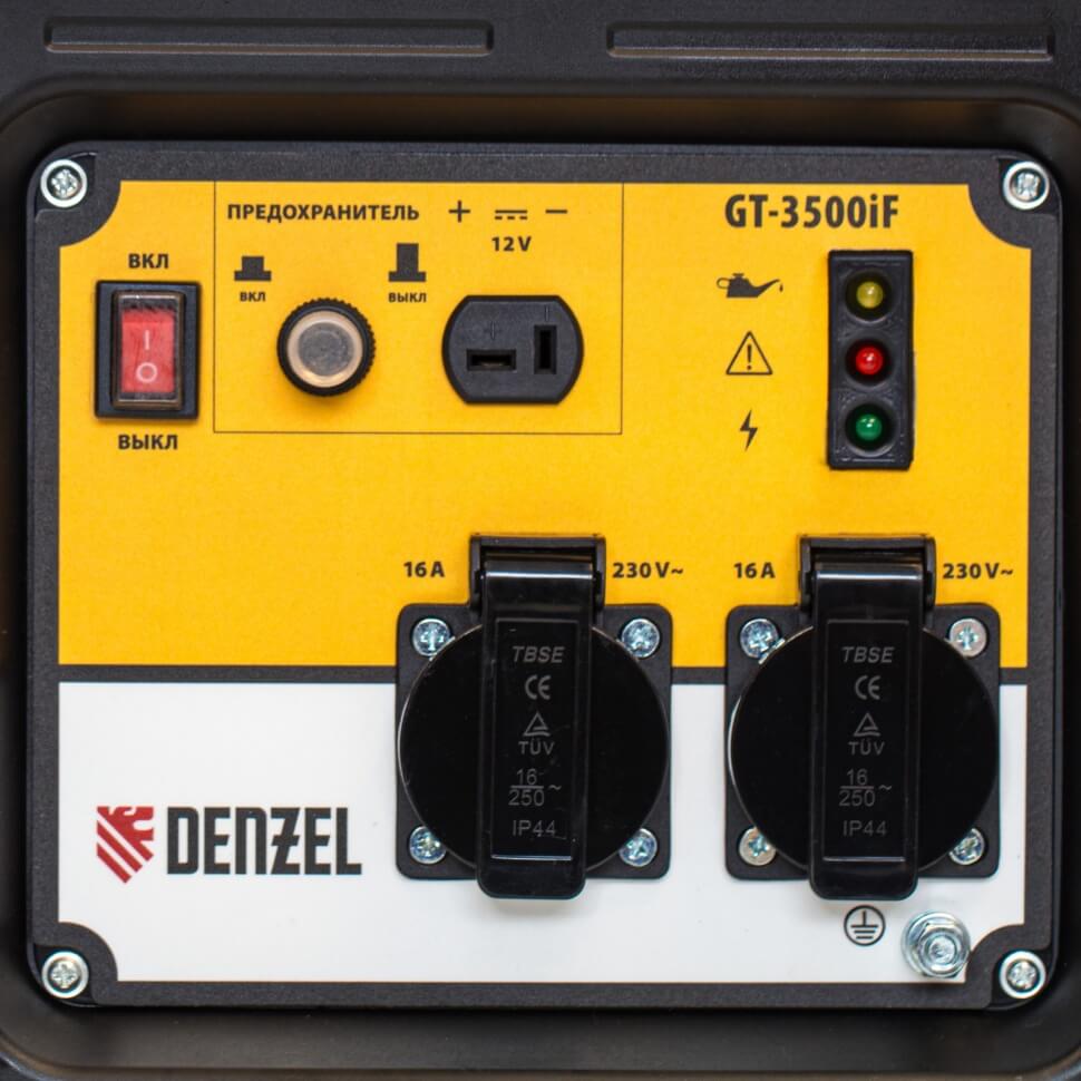 Генератор инверторный Denzel GT-3500iF, 94705